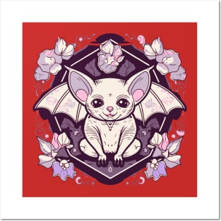 Pastel Goth Cute Bat Posters and Art